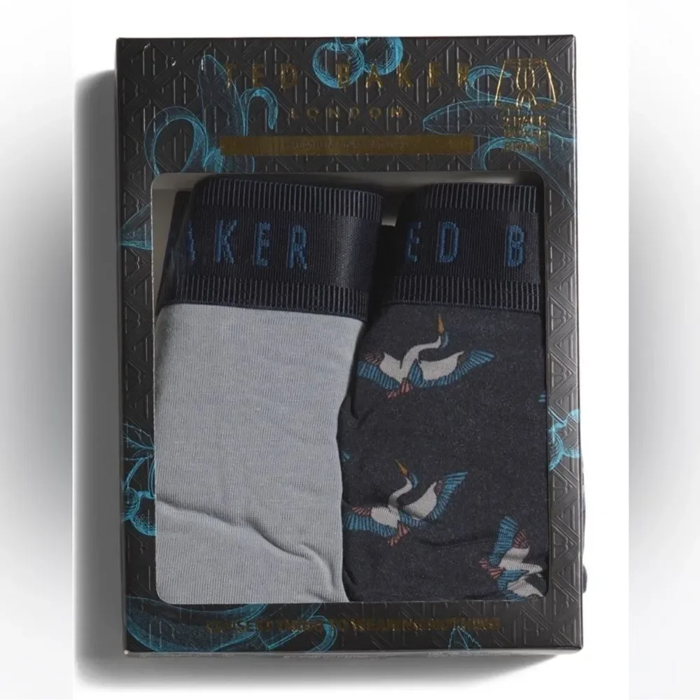 Ted Baker S Multicolored Gray Black Blue Boxer Briefs